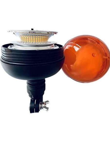 Rundumleuchte orange, Warnleuchte mit flexiblem Fuß LED 3 Funktionen R65 3 Stück