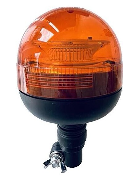 Rundumleuchte orange, Warnleuchte mit flexiblem Fuß LED 3 Funktionen R65 3 Stück