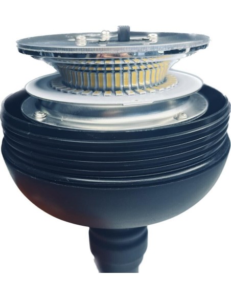 Rundumleuchte orange, Warnleuchte mit flexiblem Fuß LED 3 Funktionen R65 3 Stück