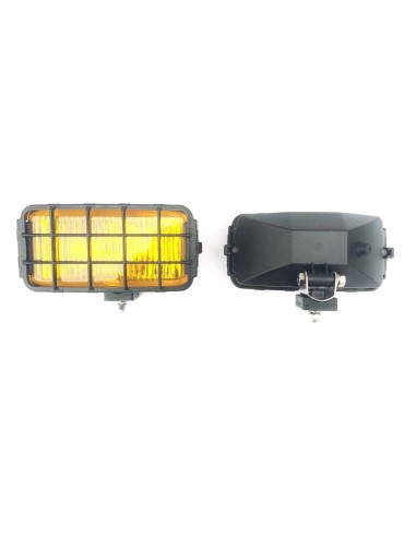 2x Nebelscheinwerfer E8 H3 Halogen Gelb 12V 24V Zusatzscheinwer 195x95x82 mm