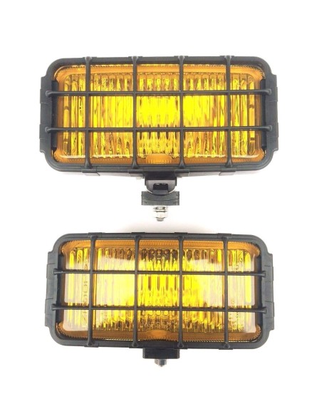 2x Nebelscheinwerfer E8 H3 Halogen Gelb 12V 24V Zusatzscheinwer 195x95x82 mm