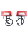 2x LED Kennzeichenleuchte Nummerschildleuchte Kennzeichenbeleuchtung Dreieck SET
