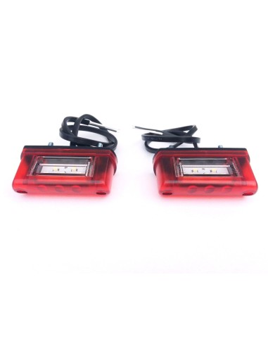 2x LED Kennzeichenleuchte Nummerschildleuchte Kennzeichenbeleuchtung Dreieck SET