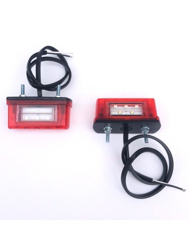 2x LED Kennzeichenleuchte Nummerschildleuchte Kennzeichenbeleuchtung Dreieck SET