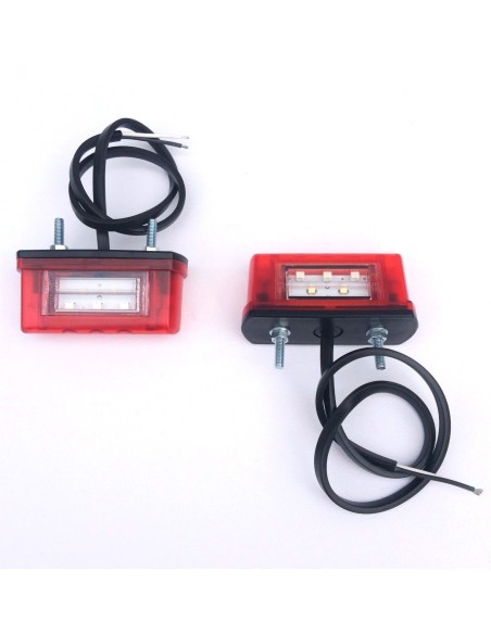 2x LED Kennzeichenleuchte Nummerschildleuchte Kennzeichenbeleuchtung Dreieck SET