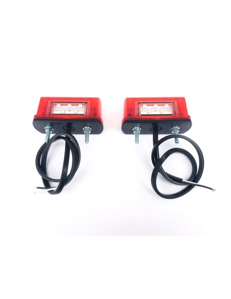 2x LED Kennzeichenleuchte Nummerschildleuchte Kennzeichenbeleuchtung Dreieck SET