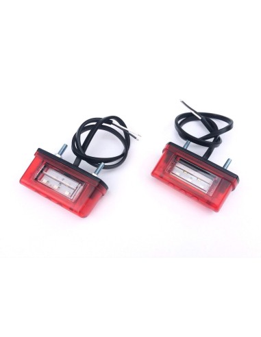 2x LED Kennzeichenleuchte Nummerschildleuchte Kennzeichenbeleuchtung Dreieck SET