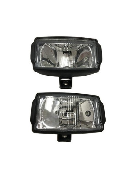 2x Fernscheinwerfer mit Positionslicht H3 Halogen Zusatzscheinwerfer 12V 24V LKW