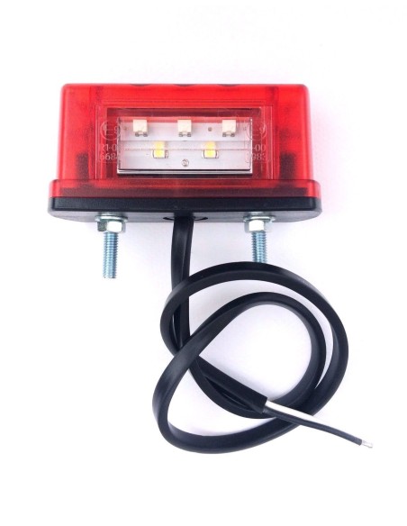 2x LED Kennzeichenleuchte Nummerschildleuchte Kennzeichenbeleuchtung Dreieck SET