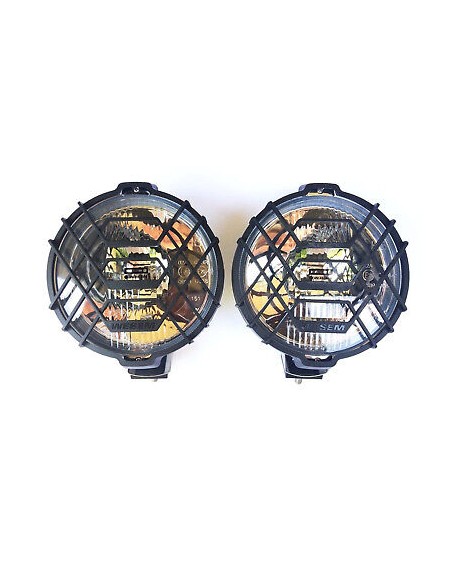2x Rund Chrom Fernscheinwerfer H3 Halogen Zusatzscheinwerfer 183 mm 12V 24V E20