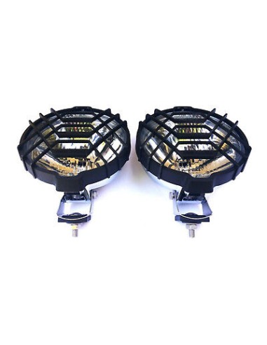 2x Rund Chrom Fernscheinwerfer H3 Halogen Zusatzscheinwerfer 183 mm 12V 24V E20