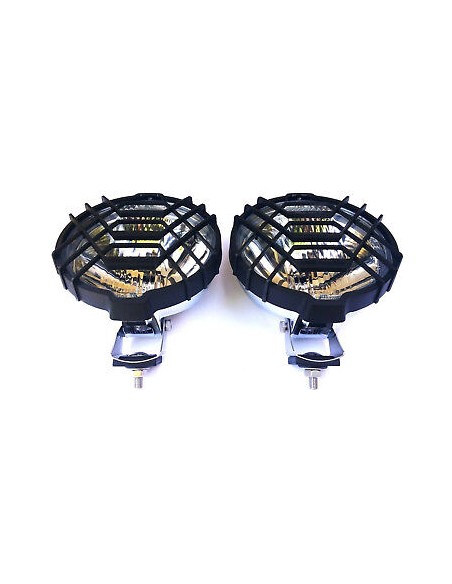 2x Rund Chrom Fernscheinwerfer H3 Halogen Zusatzscheinwerfer 183 mm 12V 24V E20