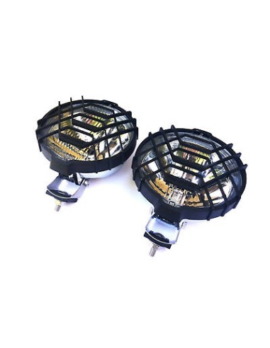 2x Rund Chrom Fernscheinwerfer H3 Halogen Zusatzscheinwerfer 183 mm 12V 24V E20