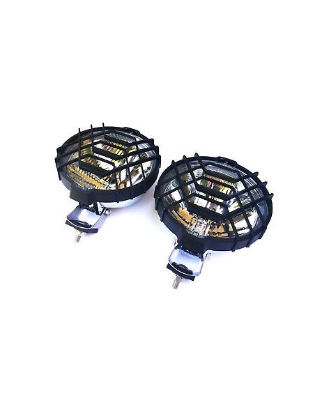 2x Rund Chrom Fernscheinwerfer H3 Halogen Zusatzscheinwerfer 183 mm 12V 24V E20