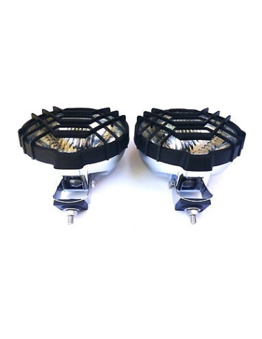 2x Rund Chrom Fernscheinwerfer H3 Halogen Zusatzscheinwerfer 183 mm 12V 24V E20