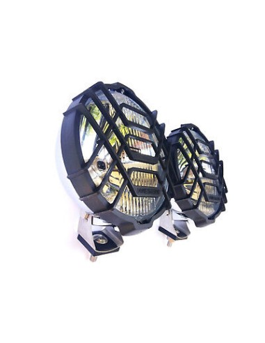 2x Rund Chrom Fernscheinwerfer H3 Halogen Zusatzscheinwerfer 183 mm 12V 24V E20