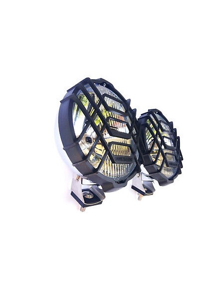 2x Rund Chrom Fernscheinwerfer H3 Halogen Zusatzscheinwerfer 183 mm 12V 24V E20