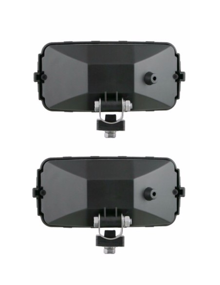 2x Nebelscheinwerfer H3 Halogen Weiß 12/24V Zusatzscheinwer 195x95x82 UNIV SET