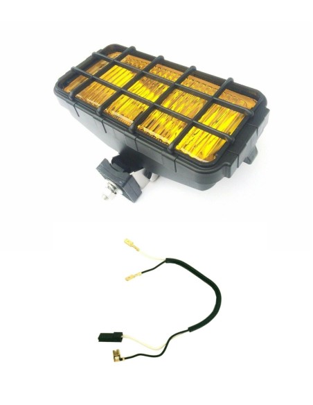 Nebelscheinwerfer H3 Halogen Gelb 12/24V Zusatzscheinwer 195x95x82 mm Kabelbaum