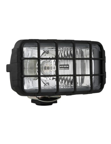 Fernscheinwerfer Weiß Zusatzscheinwerfer 195x95 mit Schutzgitter 12V 24V Halogen