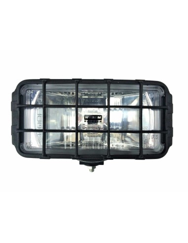 Fernscheinwerfer Weiß Zusatzscheinwerfer 195x95 mit Schutzgitter 12V 24V Halogen