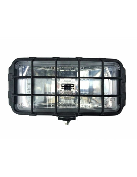 Fernscheinwerfer Weiß Zusatzscheinwerfer 195x95 mit Schutzgitter 12V 24V Halogen