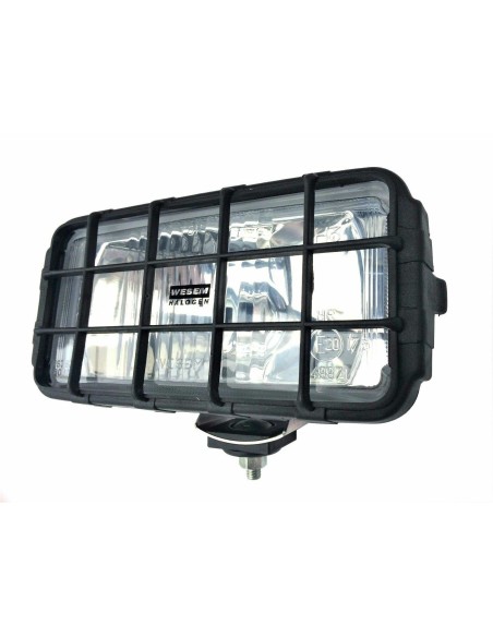 Fernscheinwerfer Weiß Zusatzscheinwerfer 195x95 mit Schutzgitter 12V 24V Halogen