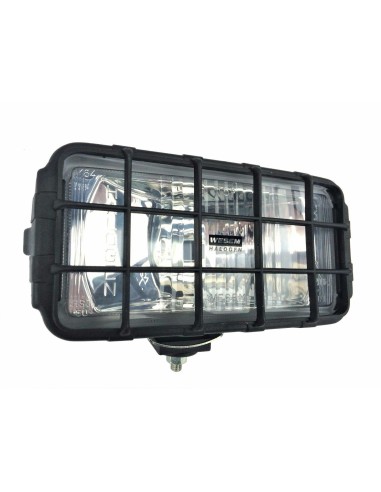 Fernscheinwerfer Weiß Zusatzscheinwerfer 195x95 mit Schutzgitter 12V 24V Halogen