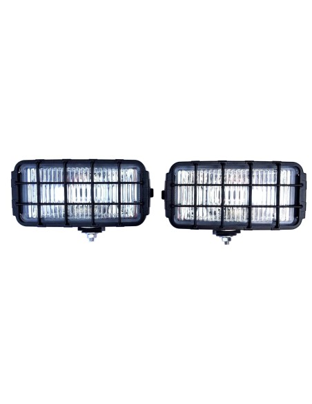 2x Nebelscheinwerfer H3 Halogen Zusatzscheinwerfer 24V Nebellicht mit Glühbirnen