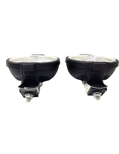 2x Rund Fernscheinwerfer H3 Halogen 183 mm Fernlicht Zusatzscheinwerfer 12V 24V