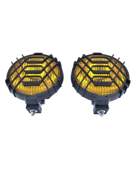 2x Gelb Nebelscheinwerfer H3 Halogen 12V 24V Nebellicht Zusatzscheinwerfer E20