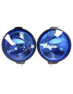 2x Blau rund ø183 H3 Fernscheinwerfer Fernlicht Zusatzscheinwerfer 12V 24V E20