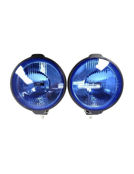 2x Blau rund ø183 H3 Fernscheinwerfer Fernlicht Zusatzscheinwerfer 12V 24V E20