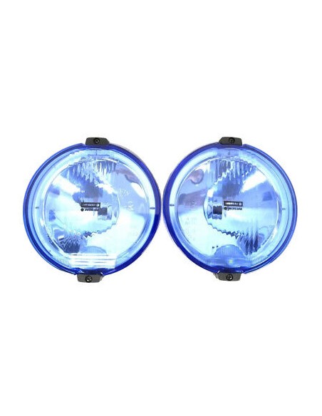 2x Blau rund ø183 H3 Fernscheinwerfer Fernlicht Zusatzscheinwerfer 12V 24V E20