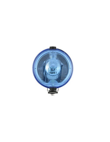 2x Blau rund Fernscheinwerfer Zusatzscheinwerfer mit 12V LED Ring Positionslicht