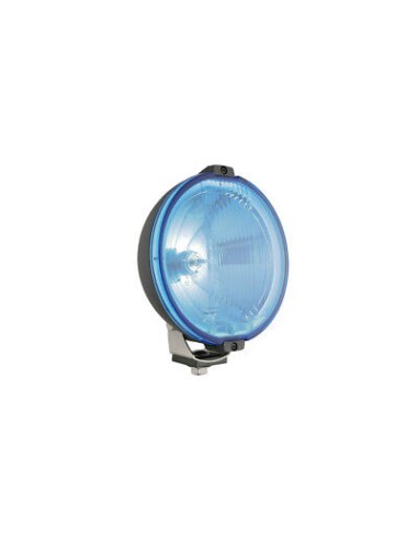 2x Blau rund Fernscheinwerfer Zusatzscheinwerfer mit 12V LED Ring Positionslicht
