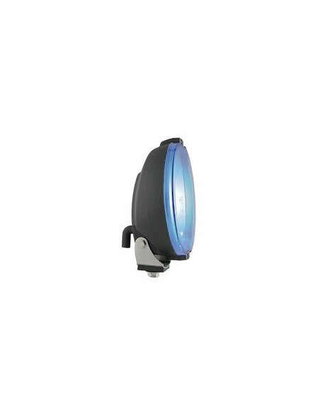 2x Blau rund Fernscheinwerfer Zusatzscheinwerfer mit 12V LED Ring Positionslicht