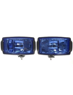 2x Blau Fernscheinwerfer mit Positionslicht H3 Zusatzscheinwerfer 12V 24V LKW