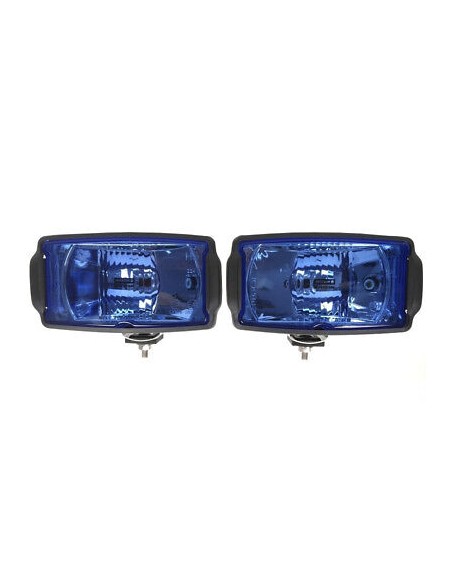2x Blau Fernscheinwerfer mit Positionslicht H3 Zusatzscheinwerfer 12V 24V LKW