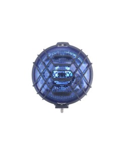 Blau chrom rund H3 Halogen Fernscheinwerfer Fernlicht Zusatzscheinwerfer 12V 24V