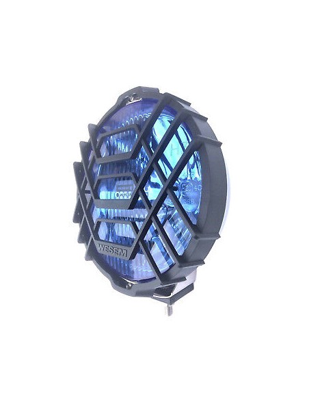 Blau chrom rund H3 Halogen Fernscheinwerfer Fernlicht Zusatzscheinwerfer 12V 24V