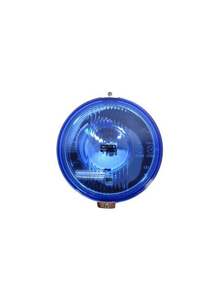 Blau chrom rund H3 Halogen Fernscheinwerfer Fernlicht Zusatzscheinwerfer 12V 24V