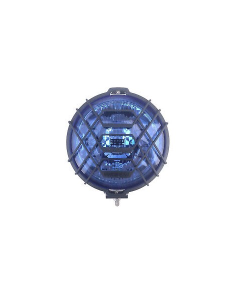 2x Blau chrom rund Halogen Fernscheinwerfer Fernlicht Zusatzscheinwerfer 12V 24V