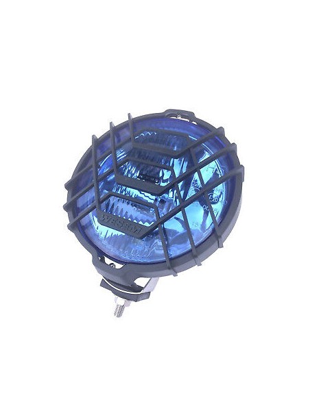2x Blau chrom rund Halogen Fernscheinwerfer Fernlicht Zusatzscheinwerfer 12V 24V