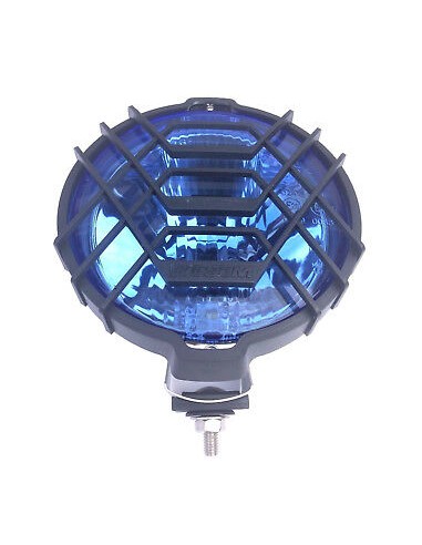 2x Blau chrom rund Halogen Fernscheinwerfer Fernlicht Zusatzscheinwerfer 12V 24V