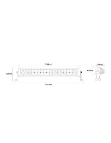 Panel LED 40 x LED curve