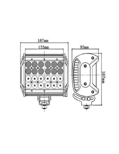 Panel LED 24 x LED quad