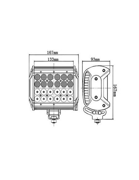 Panel LED 24 x LED quad