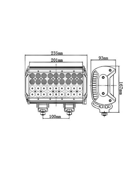 Panel LED 36 x LED quad