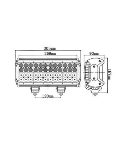 Panel LED 48 x LED quad